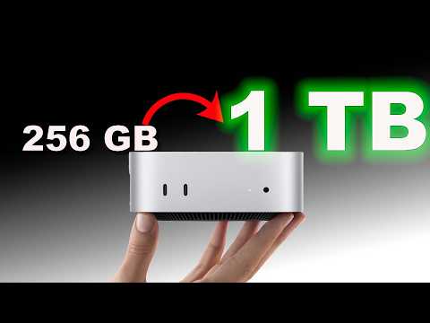 Me he comprado un Mac mini de 256 GB. Así es como puedo añadirle un SSD externo súper compacto