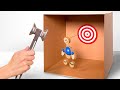 DIY KIck the Buddy Game from Cardboard DIY KIck the Buddy Game from Cardboard