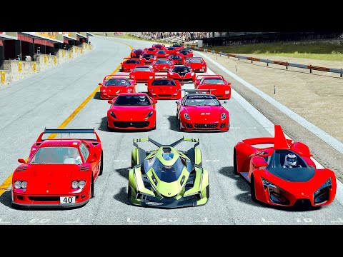 Lamborghini V12 Vision GT vs Ferrari Hypercars at Highlands