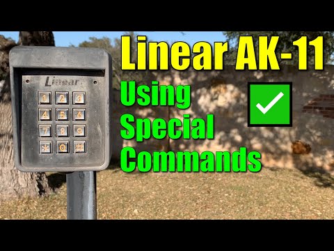 ✅ Linear AK-11 Keypad ● How to Program Extra Features and Special Commands