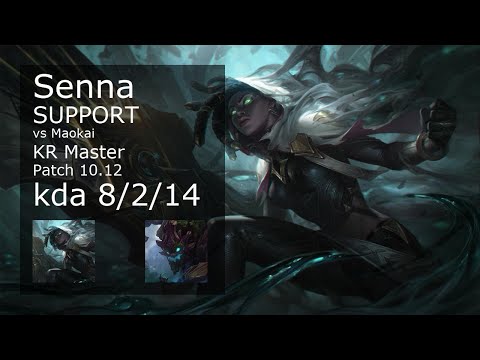 Senna Support vs Maokai - KR Master 8/2/14 Patch 10.12 Gameplay // [롤] 세나 vs 마오카이 서폿