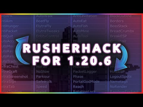 🔥 Minecraft 1.20.1 RusherHack 🔥 Complete Client Review