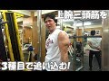 【筋トレ】上腕三頭筋のトレーニング動画！バルクアップ期のメニューを解説