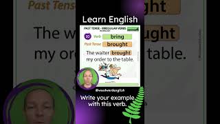 Past Tense of BRING in English ✅ English Pronunciation of BROUGHT