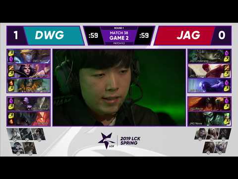 JAG vs DWG Highlights Game 2 LCK Spring 2019 W4D4 Jin Air Green Wings vs DAMWON Gaming