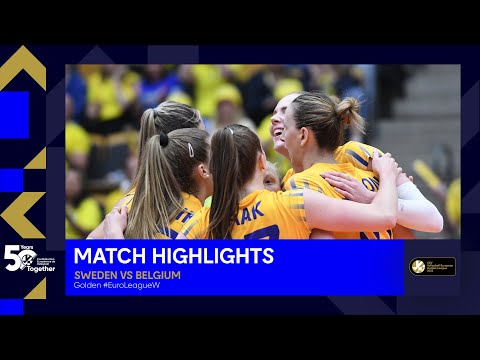 Highlights | Sweden vs. Belgium I CEV Volleyball European Golden League 2023