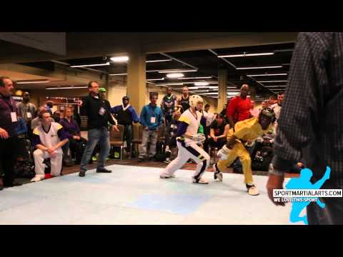 Tyler Hall vs Micah Williams Jr - Mens Team Sparring - AKA Warrior Cup 2015