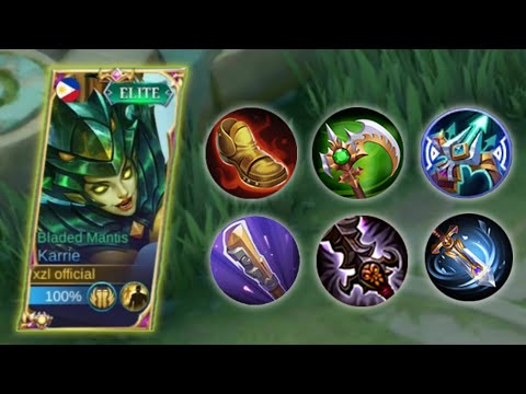 KARRIE INSANE FULL ATTACK SPEED BUILD🔥 MLBB