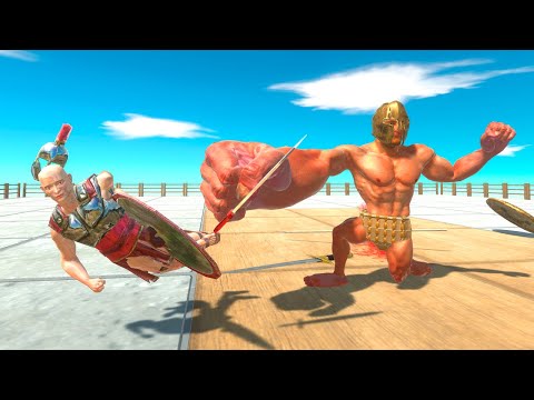 How Many Humans Needed to Defeat Achilles - Animal Revolt Battle Simulator