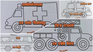 @OCHOICUABEE tô màu AMBULANCE VÀ POLICE CAR