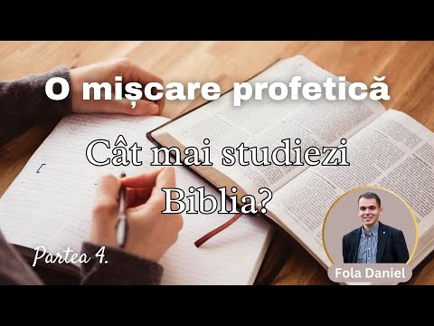 Cât mai studiezi Biblia?(Fola Daniel)