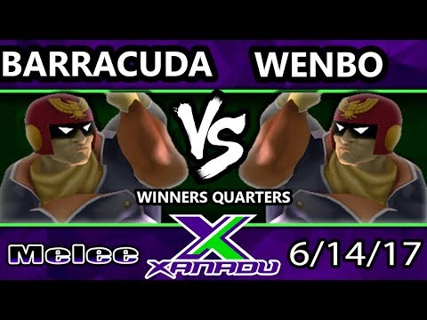 S@X 206 - Barracuda (Captain Falcon) Vs. Wenbo (C. Falcon) - Smash Melee Winners Quarters - SSBM