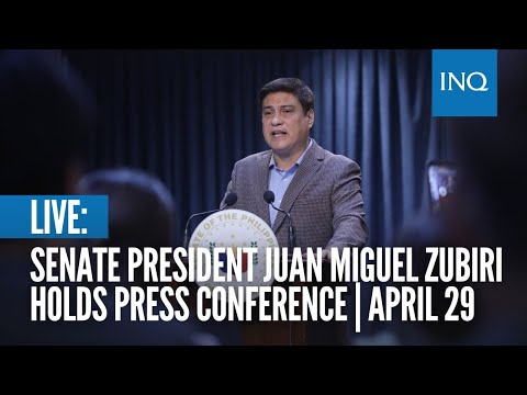 LIVE: Senate President Juan Migurl Zubiri holds press conference April 29