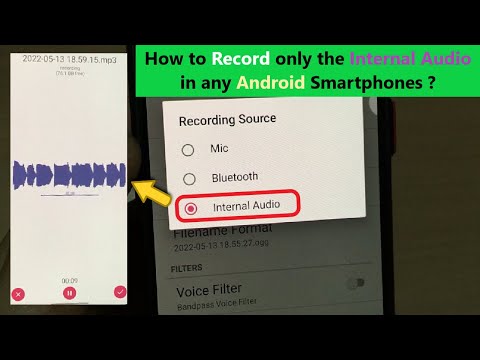 How to Record only the Internal Audio in any Android Smartphones ?