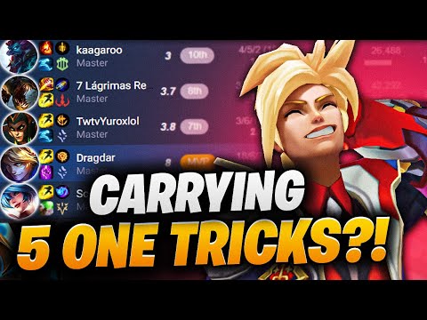 Challenger Ezreal carries team of 5 one tricks over the finish line - Carry with Ezreal Patch 13.16