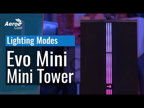 AEROCOOL PGS EVO MINI-G-BK-v1 RGB - dėklas video