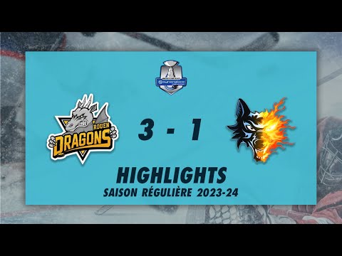 Dragons de Rouen 3-1 Brûleurs de Loups de Grenoble - Highlights - Synerglace Ligue Magnus 2023/24