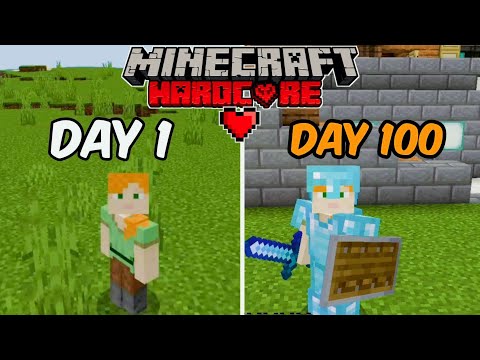 100 DAYS in Minecraft PE 1.20...WHAT HAPPENED?!