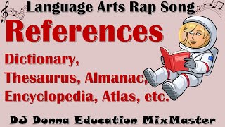 Language Art Skills Rap 120 References: Dictionary, Thesaurus, Almanac,  Encyclopedia, Atlas, etc.