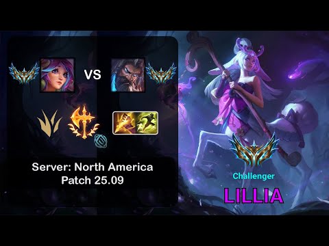Lillia Jungle vs Udyr - NA Challenger - Patch 25.09