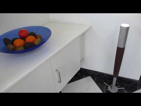 Energy-efficient uplighter with LED spot, 6 Watt