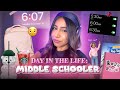 DAY IN THE LIFE OF A MIDDLE SCHOOLER GRWM Vlog