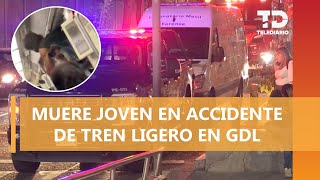 Muere joven tras ser golpeado por muro; iba colgado de la ventana en el Tren Ligero de Guadalajara