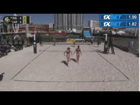 Tina Graudina/Anastasija Kravcenoka vs. Taru Lahti/Anniina Parkkinen - beach volleyball