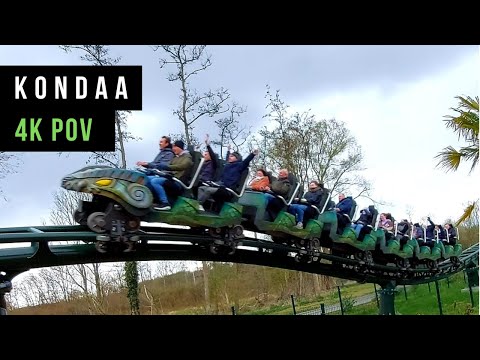Kondaa 4K On Ride POV - Walibi Belgium (Copyright Free)