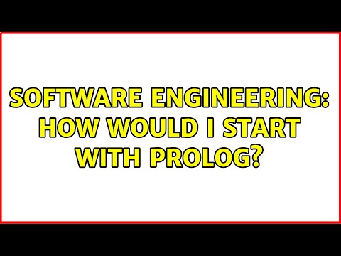 Software Engineering: How Would I Start With Prolog? (2 Solutions!!)