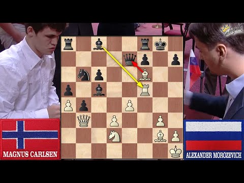 "ŽRTVOM DAME" ruši No1 | 🇳🇴 Carlsen - Morozevich 🇷🇺 | English Opening |