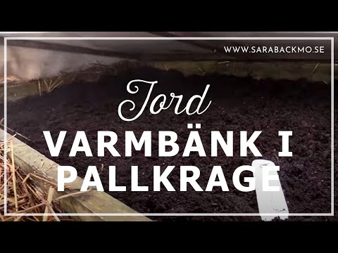 Varmbänk i pallkragar - jord