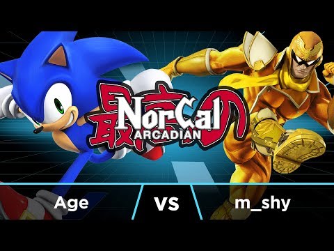 NorCal Arcadian 2018 - Top 16: Age (Sonic) vs. m_shy (Captain Falcon)
