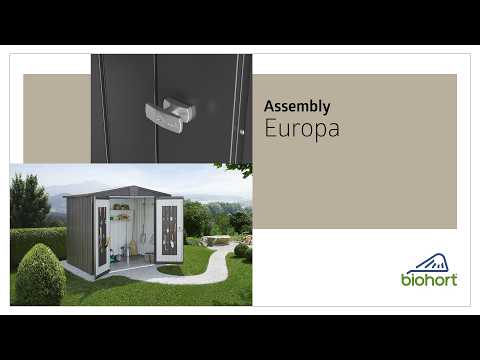 Biohort Garden Shed Europa - Assembly