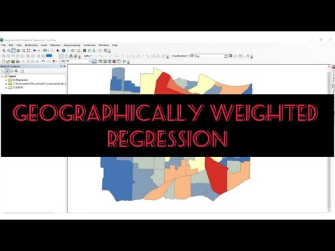 GEOGRAPHICALLY WEIGHTED REGRESSION IN ARCGIS @GISRSSolution  #gis #gwr #arcgis