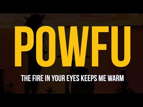 Powfu - the fire in your eyes keeps me warm (feat. sleep.ing) (Lyric Video)