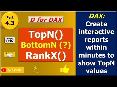 "D for DAX" - Part 4.3 - TopN, RankX functions along with "What-if" parameters in Power BI