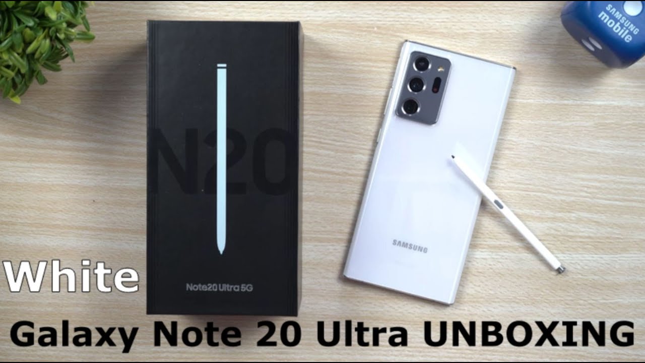 Official WHITE Galaxy Note 20 Ultra Unboxing - First Look!