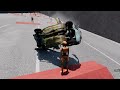 100 ЧЕЛОВЕК ПРОТИВ НЕУПРАВЛЯЕМОЙ МАШИНЫ НА СПУСКЕ | BeamNG.drive