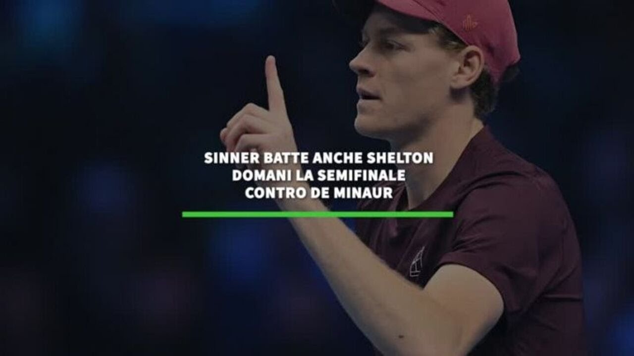 Sinner batte anche Shelton, domani la semifinale contro De Minaur