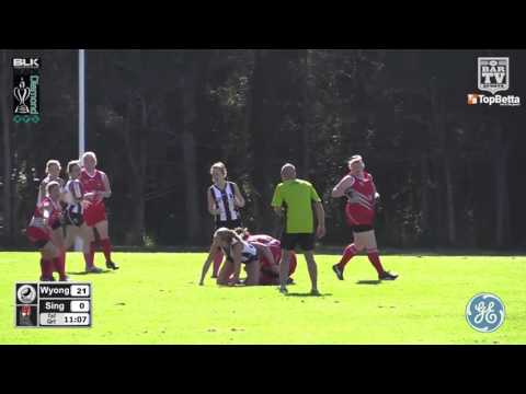 2016 GE Women's BDAFL Round 5 - Wyong  Lakes V Singleton Roosters