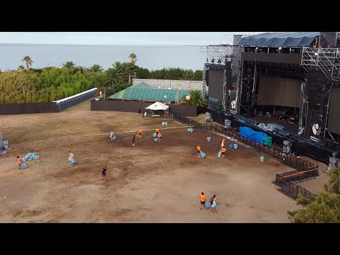 Operativo especial de limpieza en Atlántida tras el Canelones Suena Bien