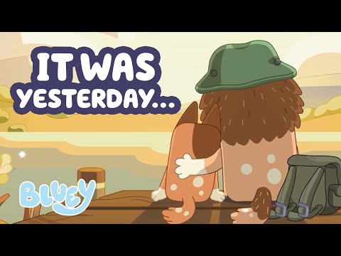 It Was Yesterday 🧡 🤍 | Bluey Episode Highlight - Grandad ⭐️ | Bluey
