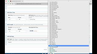 Edit a Shift - Schedule Template Editor