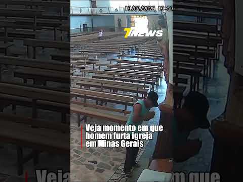 Hmem furta igreja em Minas Gerais