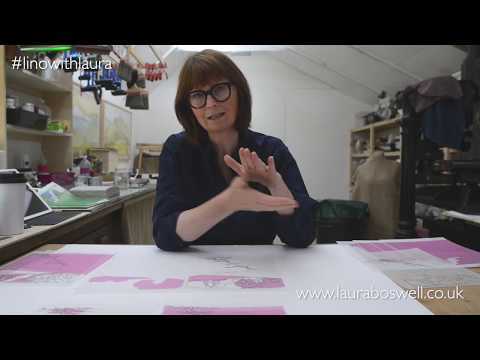 Multi block Lino Print with Laura: Episode 7 - How to Divide A Design into Blocks