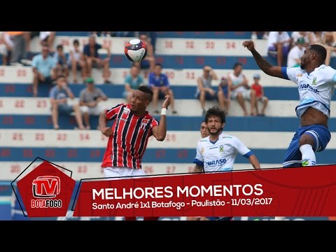 MELHORES MOMENTOS: Santo André 1x1 Botafogo - Paulistão - 11/03/2017