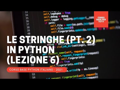 6. Come usare il carattere \ per cambiare le STRINGHE (CORSO BASE PYTHON COMPLETO ITA 2021)