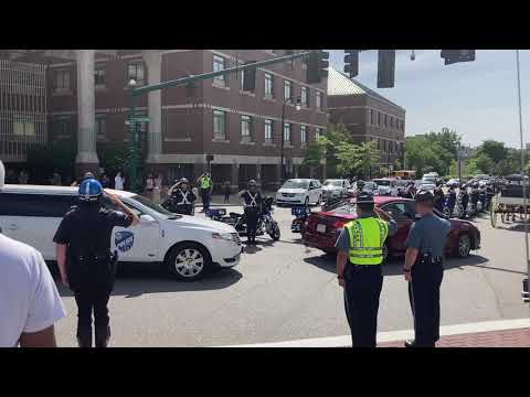 Worcester Ma Funeral procession 6-10-2021 pt 2