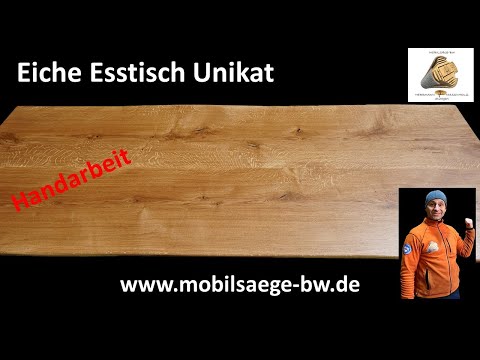 Esstisch Eiche mit Baumkante